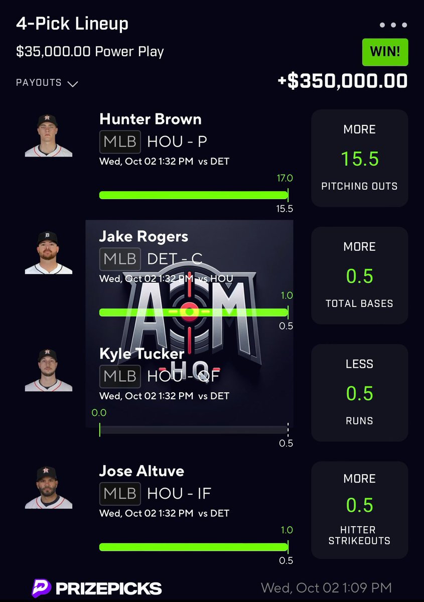 CASH THE MLB 10x FOR $350,000🪬
 
Picking winners for the giveaway soon, run them likes up❤️

👇🏼LINK TO JOIN PREMIUM
fanbasis.com/cdl_aim

#GamblingTwitter #GamblingX #AimsHQ #PrizePicks #PrizePicksMLB #GamblingCommunity