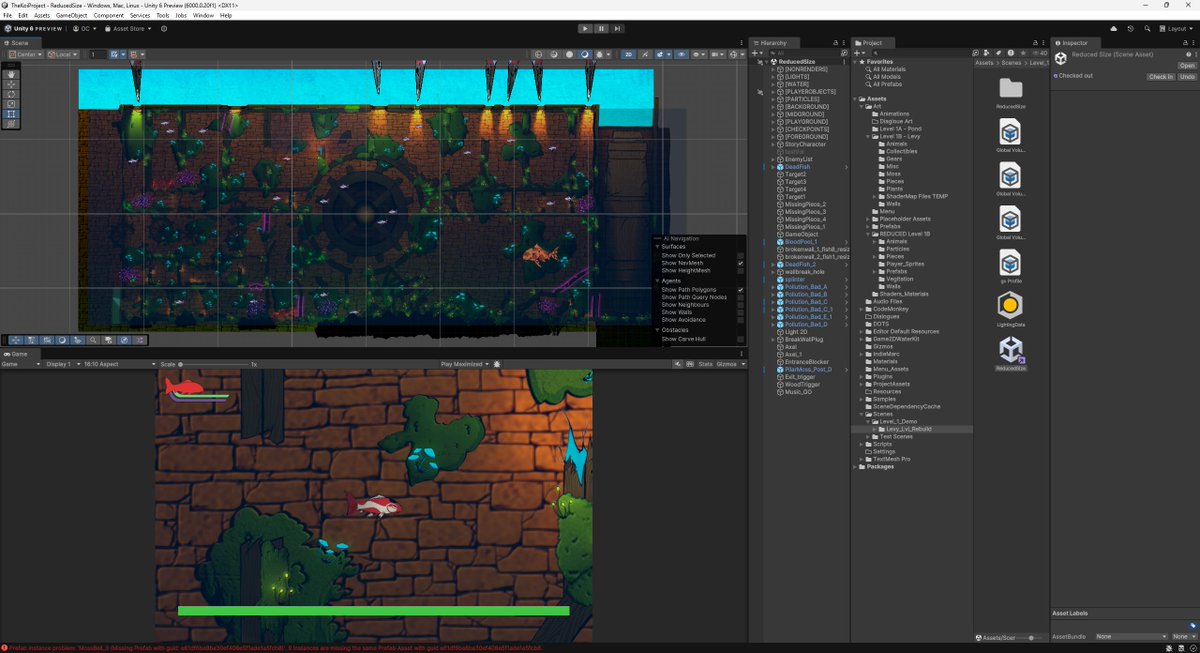 Koitsugi: Legend of the Water Guardian.
Demo is pretty much complete, some back end is being worked on. Moving on to the next section, building in <a href="/unity/">Unity</a> 6 now!
Come talk game dev with me! 

#IndieGameDev #indiegame #madewithunity #indiegames