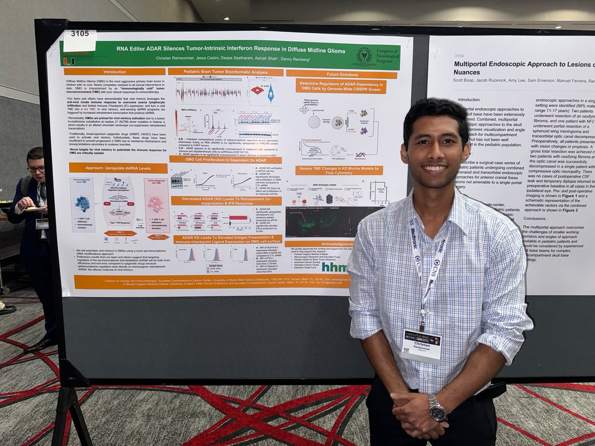 AshishHShah4's tweet image. Great time @CNS_Update in HOU! We had a great time learning about cutting edge neurosurgery and presenting our brain tumor work! Also congrats to Ray Castro from @SylvesterCancer for winning top tumor poster! @JustinTaylorLab @um_svilab @UMneurosurgery @jaychandar5 @CKRamsoomair