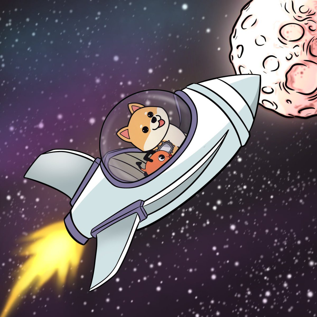 To the Moo- No. Higher. Much higher.