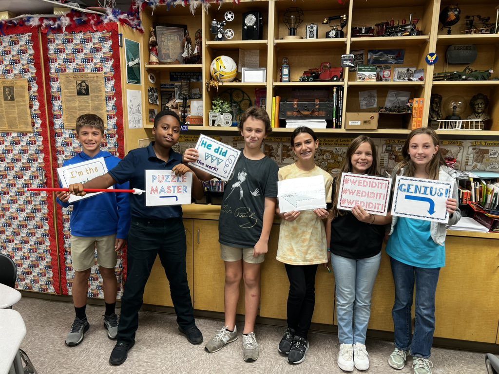 Decoding in history class! <a href="/dms_tcboe/">Drew Middle School</a> 🤩🧩💭