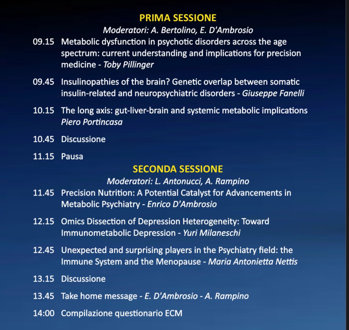 So inspiring to be part of the event “Personalizing Care: The Role of #MetabolicPsychiatry in #PrecisionMedicine” in Bari. 🧠💊
Addressing #PhysicalHealth in psychiatric patients is essential to improving #outcomes!
Thanks to everyone involved! 🙌
#Insulin #PrecisionMedicine