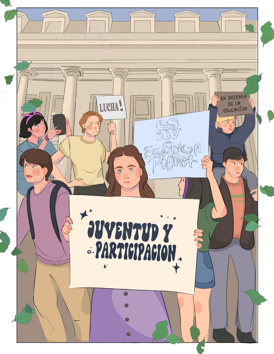 Whylau_art's tweet photo. Una ilustración que había hecho para una materia 🇦🇷🤍 #UniversidadPúblicaArgentina #esav https://t.co/LY6QDODBXk