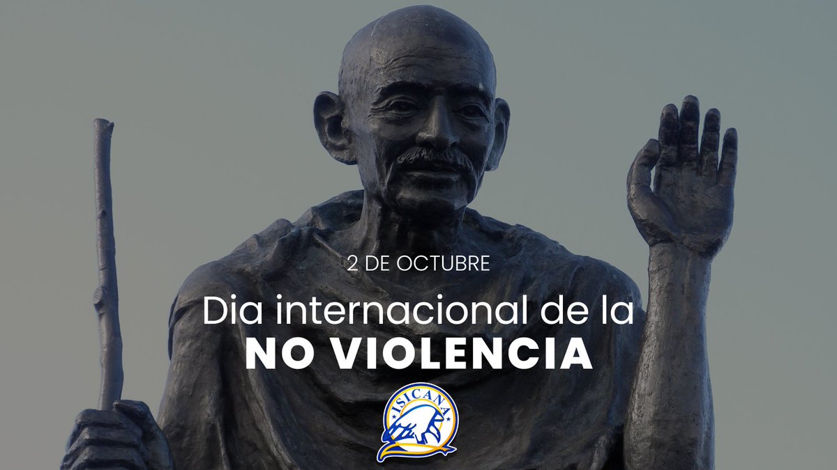 isicana's tweet photo. 🌍2 de octubre: Día Internacional de la No Violencia
Conmemoramos la filosofía y estrategia de la no violencia, abogando por la paz frente a la guerra.

#InternationalDayOfNonViolence #PeaceNotWar #NonViolenceDay #DiaInternacionalDeLaNoViolencia  #PazNoGuerra #NoViolencia https://t.co/B1BAZgn9q4