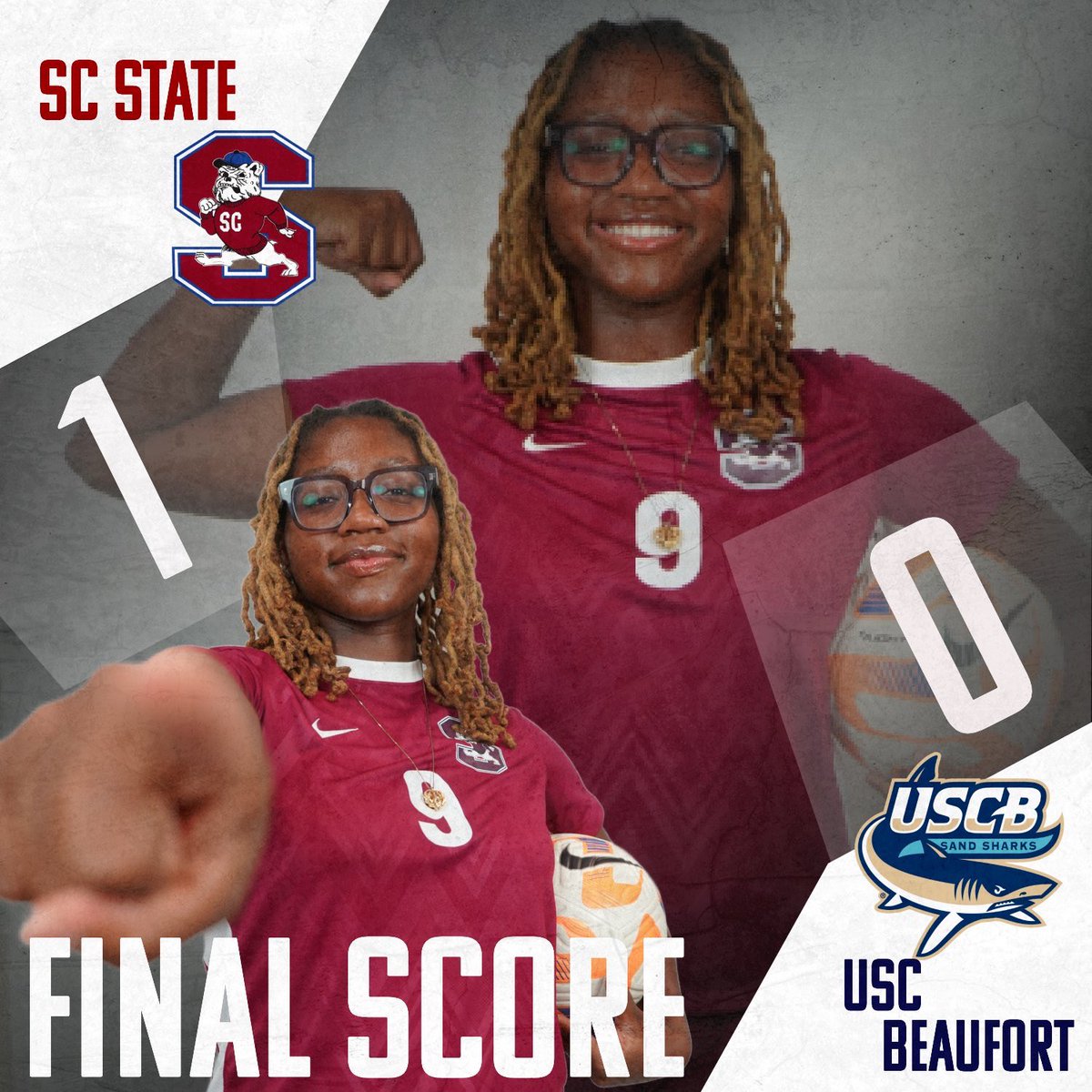 SC State Athletics (@scstateathletic) on Twitter photo ๐๐๐๐ง๐๐ฌ๐๐๐ฒโ๐ฌ ๐๐จ๐๐ฅ: ๐๐ข๐ง ๐๐ ๐๐ข๐ง๐ฌ๐ญ ๐๐๐ ๐๐๐๐ฎ๐๐จ๐ซ๐ญ โ
Lady Bulldogs have snapped the streak and brought home a win in their midweek game against USC Beaufort thanks to a goal by Kayla Moses. ๐คฉ๐โฝ๏ธ
#SCSU | #WeAreSCState | #BulldogTenacity ๐ถ ๐๐๐๐ง๐๐ฌ๐๐๐ฒโ๐ฌ ๐๐จ๐๐ฅ: ๐๐ข๐ง ๐๐ ๐๐ข๐ง๐ฌ๐ญ ๐๐๐ ๐๐๐๐ฎ๐๐จ๐ซ๐ญ โ
Lady Bulldogs have snapped the streak and brought home a win in their midweek game against USC Beaufort thanks to a goal by Kayla Moses. ๐คฉ๐โฝ๏ธ
#SCSU | #WeAreSCState | #BulldogTenacity ๐ถ