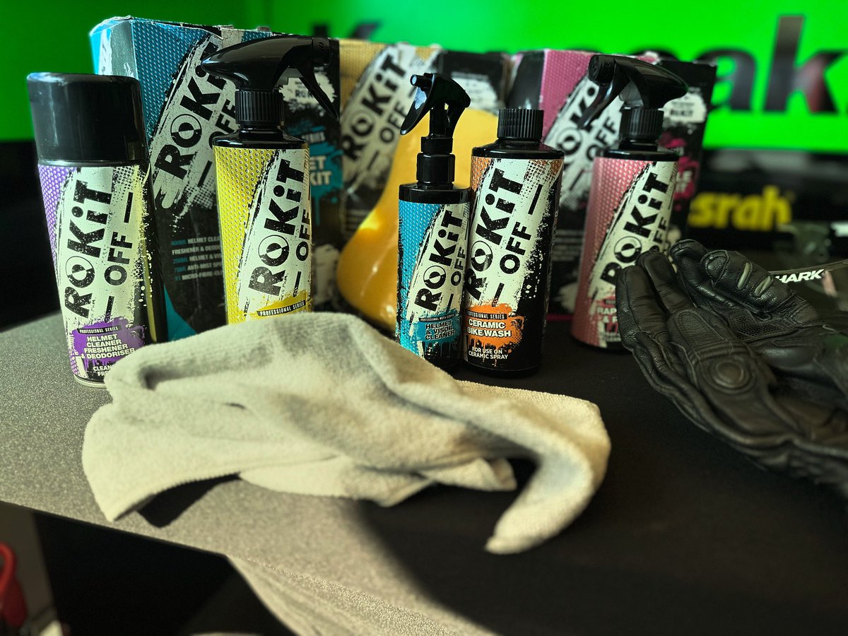 What every motorbike wants for their RoKiT!
RoKiT  OFF is the new range to keep your bike clean and protected all year round.
#RoKiTOff #newrange #ShineAndProtect #UltimateBikeCare #BikeCleaningEssentials #MotorbikeLove #BritishSuperbikeChampionship #DoningtonPark