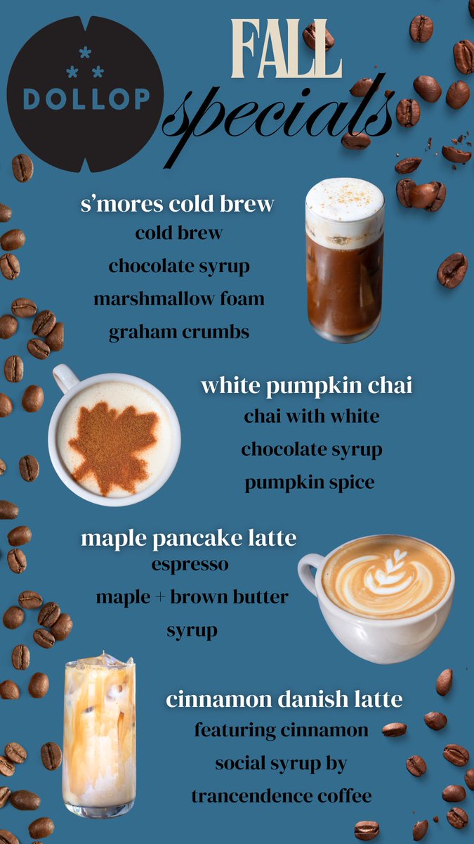 Fall specials incoming… 🍁