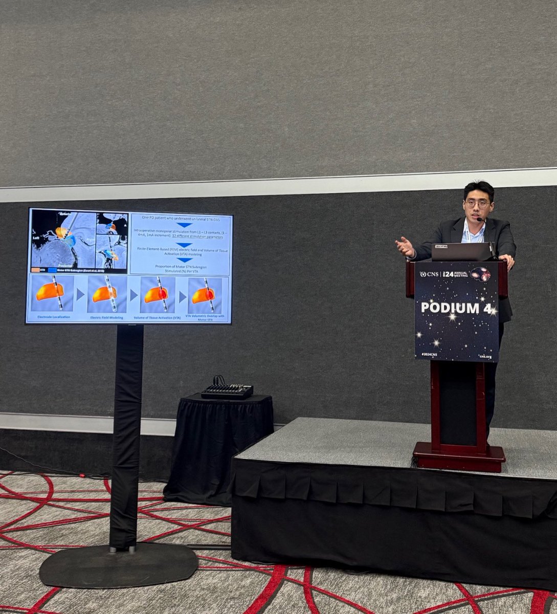 Congrats to <a href="/minjaekim716/">Min Jae Kim</a> (PSOM MS2 and Langfitt Research Comittee Chair) on presenting his research <a href="/CNS_Update/">CNS</a> including his work with Dr. <a href="/iahncajigas/">Iahn Cajigas, MD PhD</a> on understanding how STN DBS drives spatiotemporal neural activity in the motor cortex! 

<a href="/PennNSG/">Penn Neurosurgery</a> #LangfittXCNS
