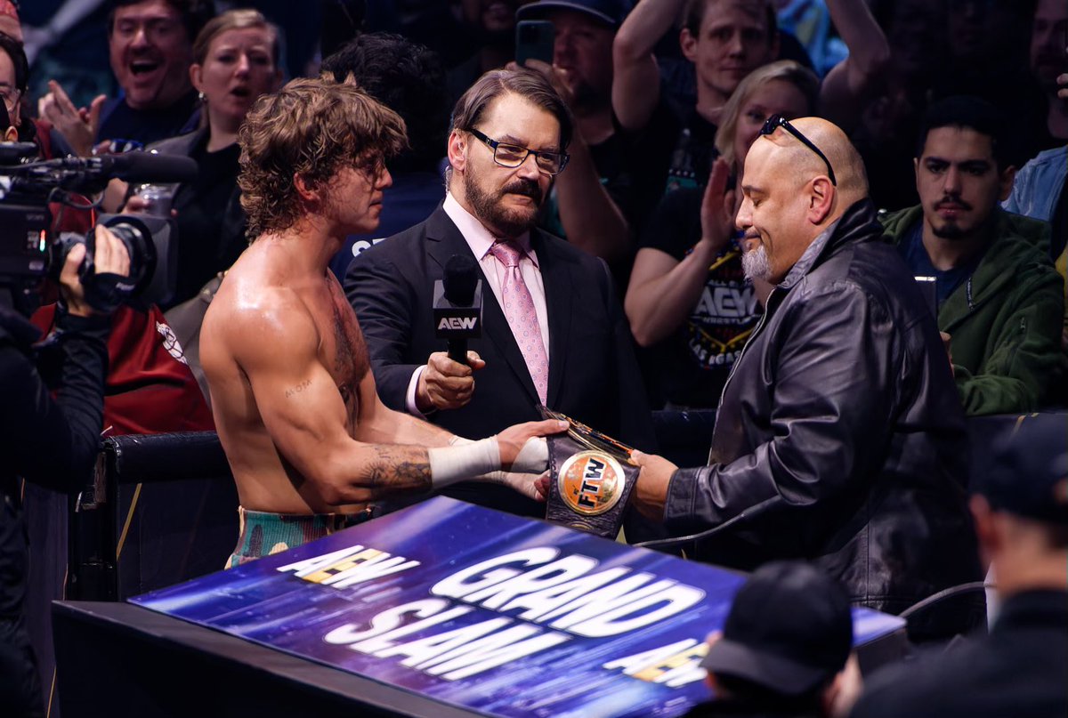 This afternoon <a href="/OfficialTAZ/">taz</a> was attacked in the parking lot and cannot  announce Tonight’s #AEWDynamite 5th Anniversary.

Taz is being treated by doctors,  <a href="/McGuinnessNigel/">Nigel Mcguinness</a> is en route to Pittsburgh &amp; will call tonight’s episode.

Don’t miss Dynamite’s 5th TONIGHT at 8/7c on TBS!