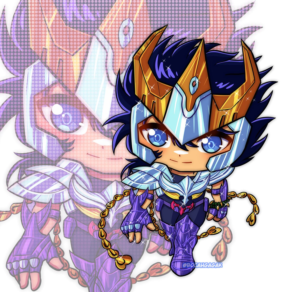 Fanart chibi ikki phoenix #fanart #chibiart #SaintSeiya