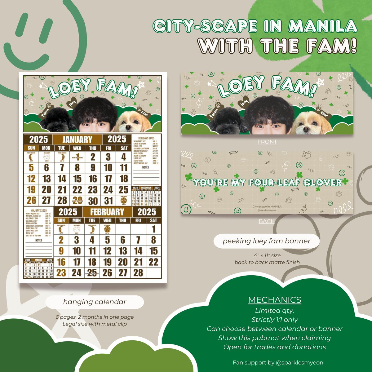 sparklesmyeon's tweet photo. ☆*: City-Scape in Manila | 10.19.2024 :*☆
fan support by @sparklesmyeon 

hanging calendars and hand banners 

⭐️rt/like to spread 
⭐️see pubmat for mechanics 
⭐️open for trades and donations, dm me!

C you everyone! 🍀
#CityScapeinMNL #CHANYEOL #CHANYEOLinMANILA2024 https://t.co/xtDVTPFbKt