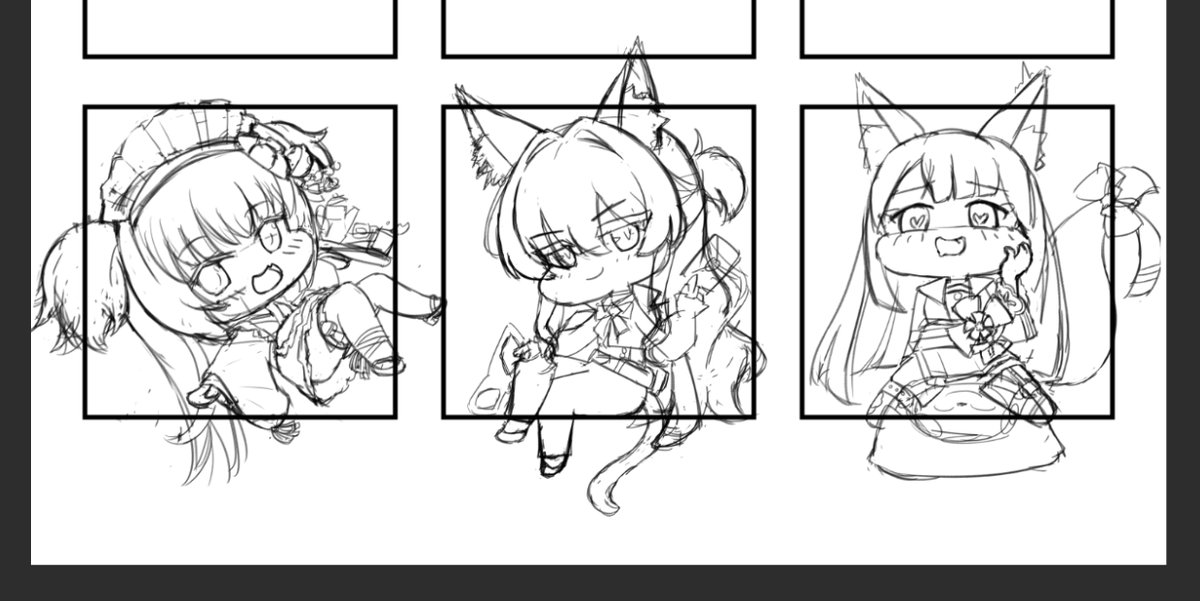 ちびリク絵の進捗遅い…( >' ω `<) 