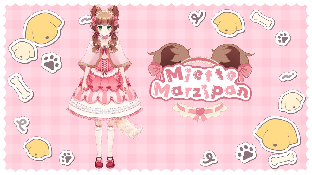 Wanjour~! 💕
I'm Miette Marzipan, the cutest papillon purse doggie vtuber! I'll prove to you I'm the goodest girl ever!
✨Tags ✨
General: #miettemarzipan
Art: #mARTzipan
Memes: #memette
Fan Name: marziwans 
Oshi Marks:👜🐕