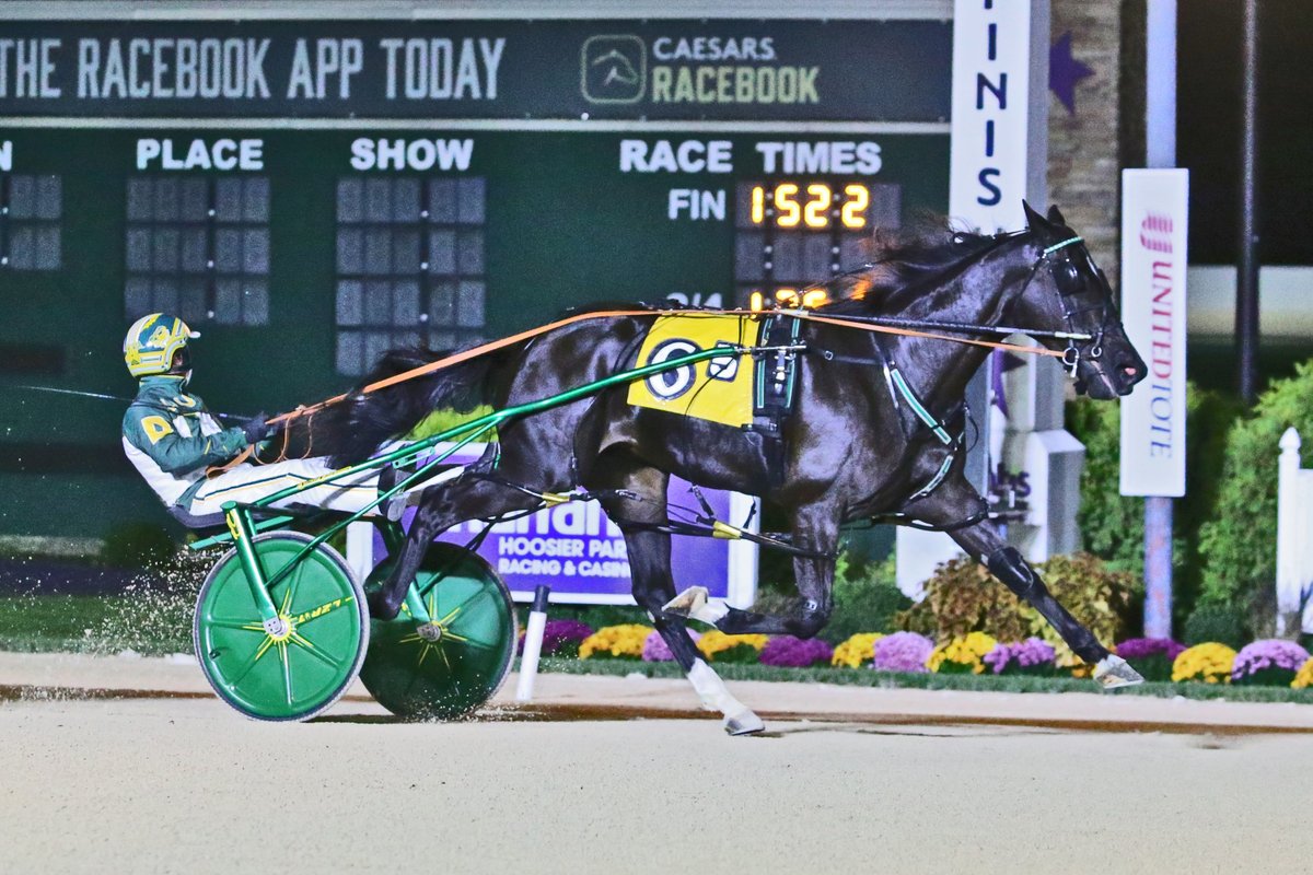 Congratulations to the connections of Tarshish and Con'ttouchthese winning Leg 6 of Indiana Sire Stakes action <a href="/HoP_Racing/">Harrah's Hoosier Park</a> for 2YO pacing fillies in 1:53 &amp; 1:52.2 respectively! #PlayHP 

📸:Dean Gillette