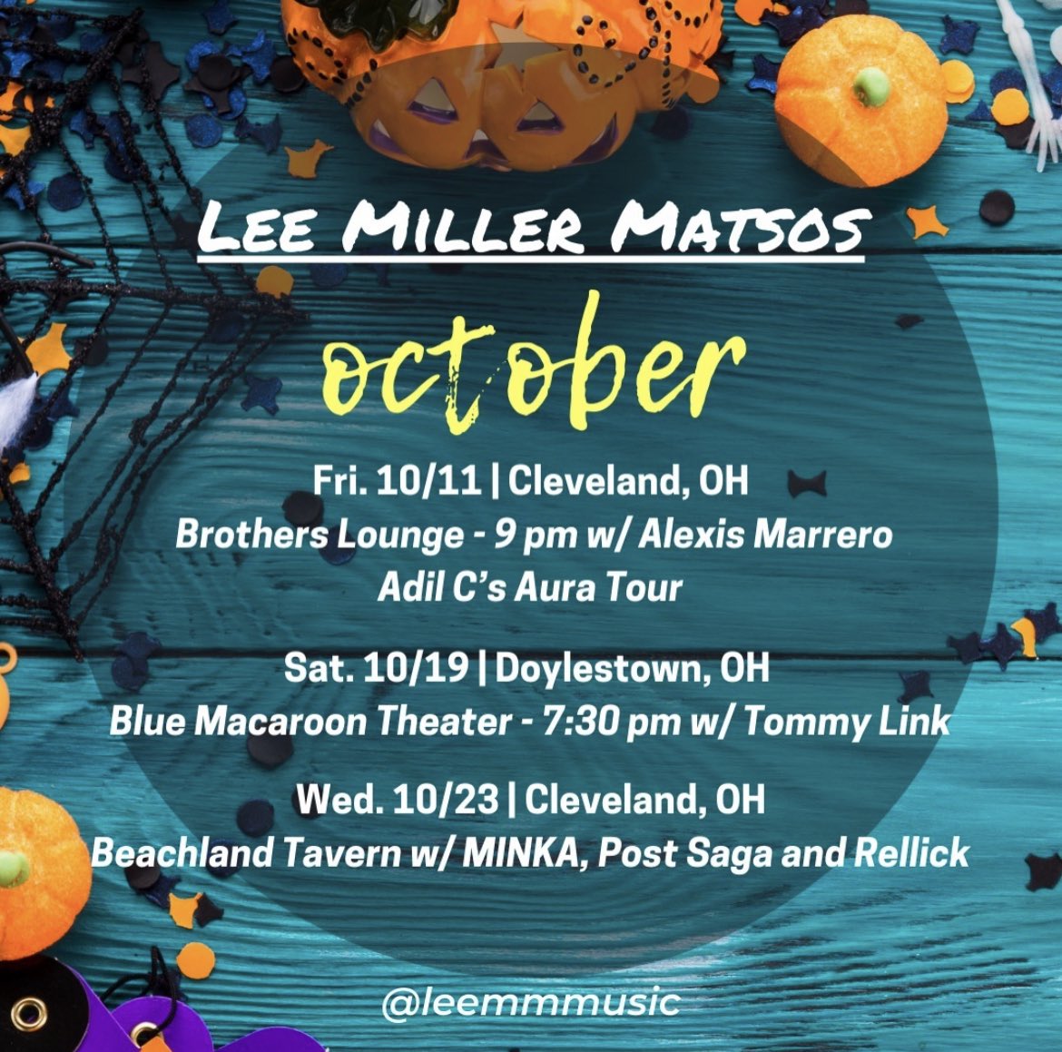 🎃 So glad this beautiful month of October is here, and so grateful to be performing with so many talented people this month! 

3 chances to hear some live performances from my new EP and much more! 

Tickets at Linktree in bio!

🙏❤️🦋