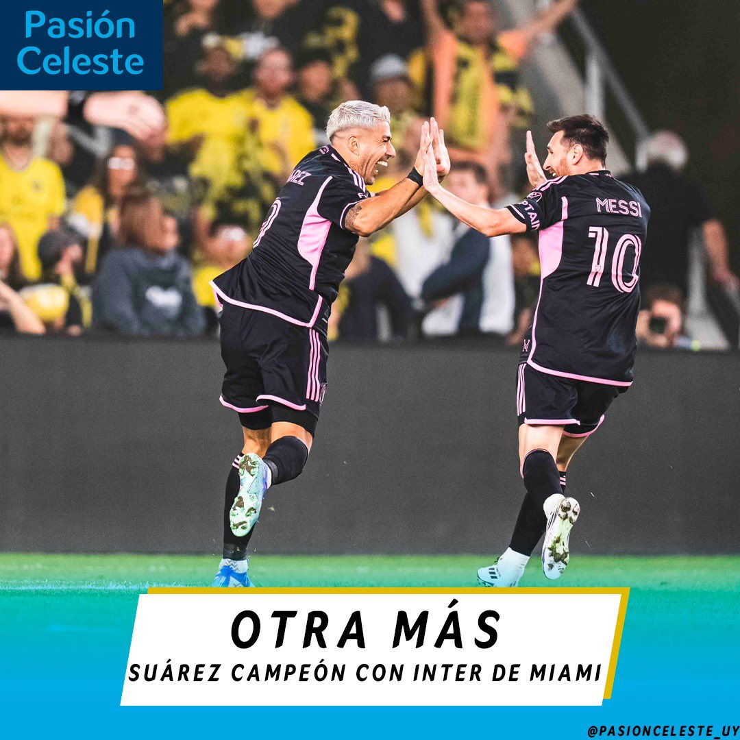 pasioncelete_uy's tweet image. Con dos goles de Lionel Messi y uno de Luis Suárez, el Inter de Miami venció al escolta Columbus Crew 3-2 en Ohio por la 36a fecha de la MLS y gana el Supporters Shield, siendo el equipo con más puntos a lo largo de esta temporada.

Lee la nota completa en instagram.com/p/DApYrDYMxHK/…