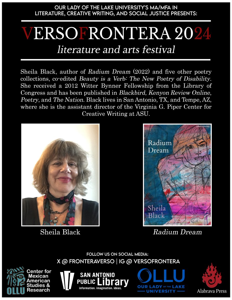 FronteraVerso's tweet photo. Welcoming Sasha West and Sheila Black to #VersoFrontera! Sasha, an award-winning poet and founder of St. Edward's Environmental Humanities program, and Sheila, acclaimed poet and co-editor of Beauty is a Verb, promise a powerful reading. Don’t miss it! 📚✨ #Poetry https://t.co/2e3yQIHq3a