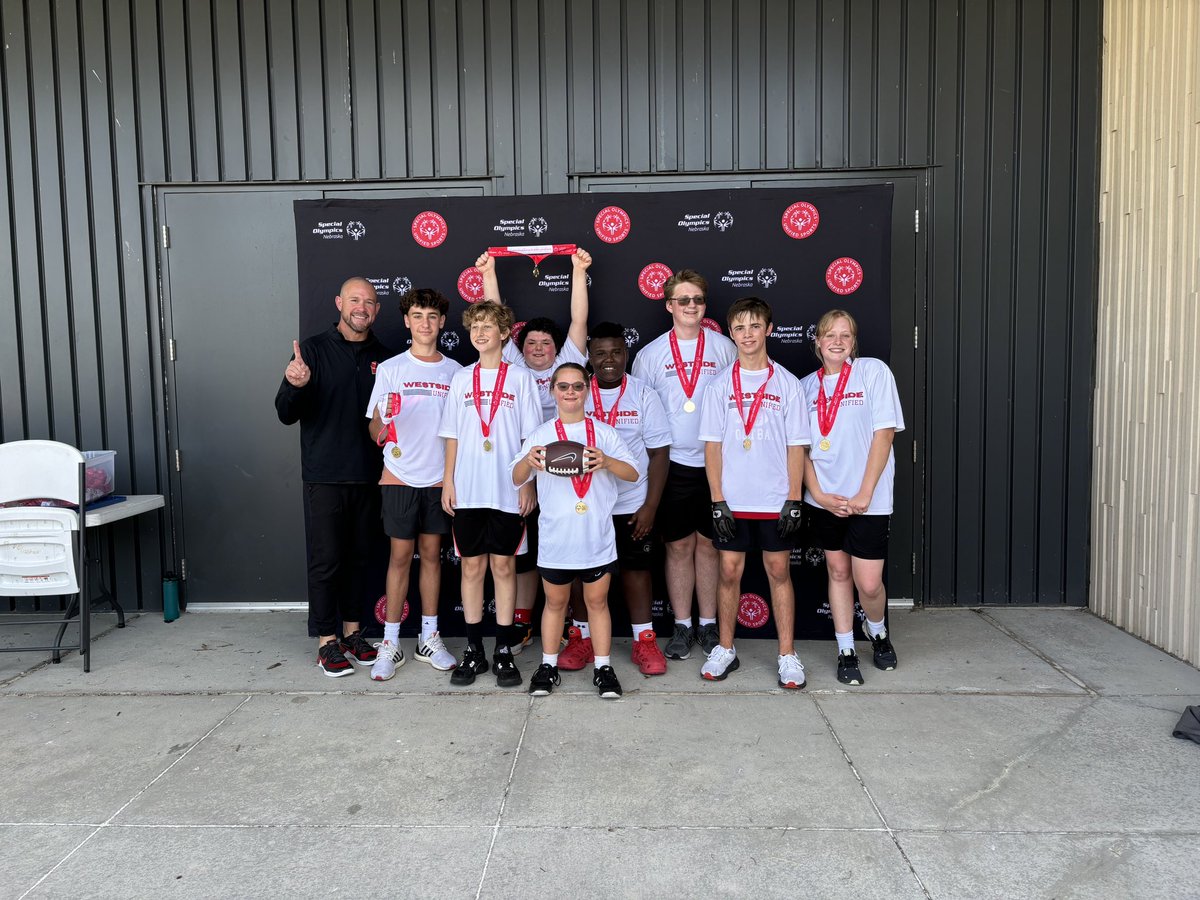 Westside Unified Flag football earned two second place finishes and one GOLD at the Special Olympics tournament today!