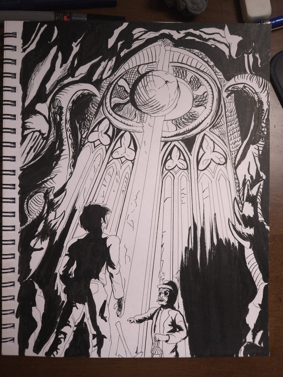 thexenosstudios's tweet photo. #inktober2024 Day 2: Discover
May we discover our fortune... or our folly.

I was inspired by The Darkest Dungeon. Always love the gritty art and it fits the setting so well.

#DarkestDungeon https://t.co/ng5ApECZ2Q