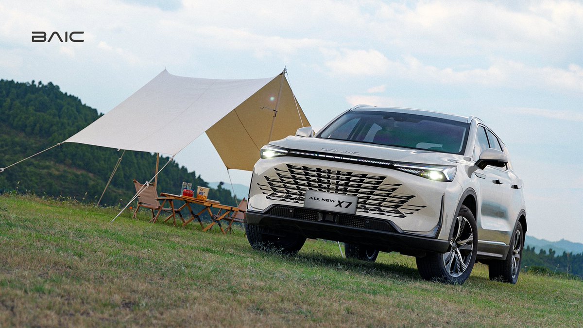 baicglobal's tweet photo. Ready for the ultimate getaway? All-New X7 takes you from urban vibes to nature's embraceโlet the camping begin!
#BAIC #BAICENJOYRIDE #DriveToDiscover #ALLNEWX7 https://t.co/37weyogmMt