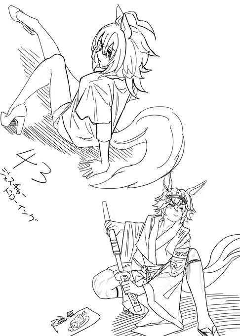 中旬まであんまり描けないのであげ時失ってたジェスドロと今後やろうと思ってるやつの一部をあげます 