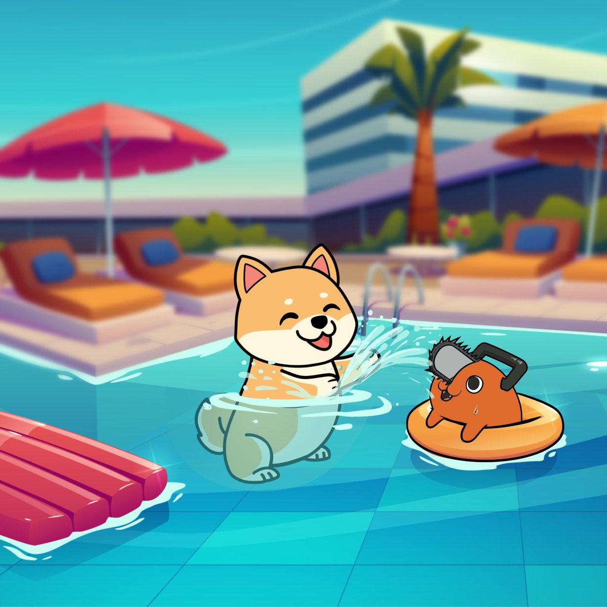 Pochita's future is bright and sunny.