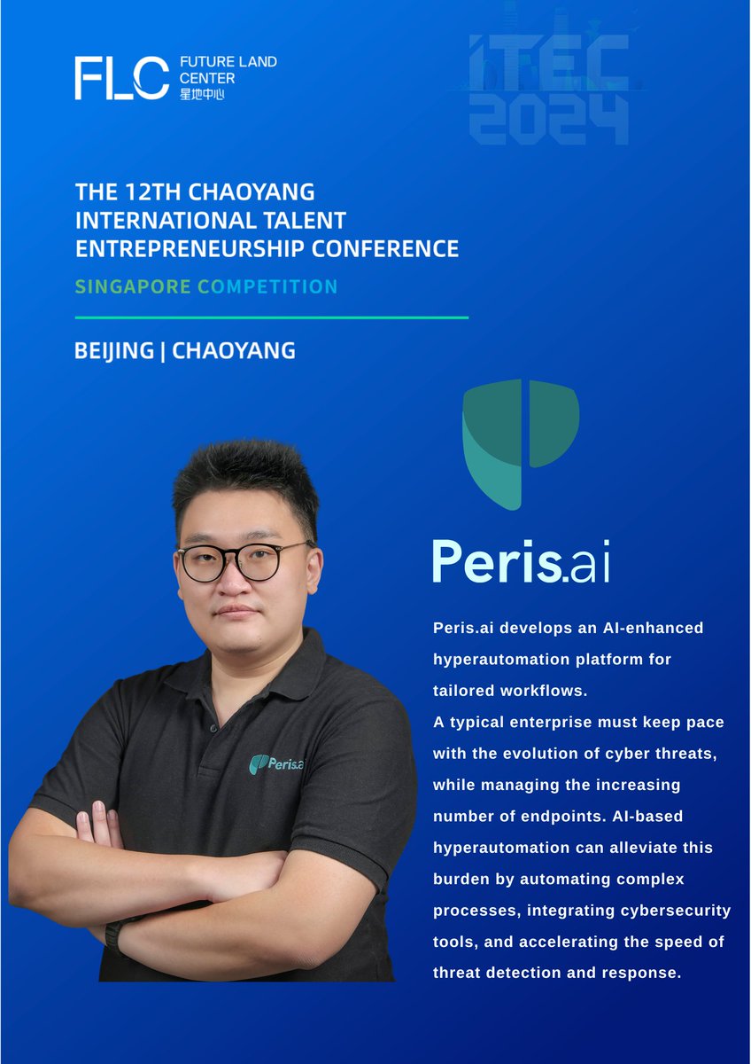 FLC_2024's tweet photo. ITEC 2024 will be held on October 8, 2024, in #Singapore BST.

This is our list of semi-finalist startups！ ✌ 

🛎️ #Regtank
🛎️ #Scantist (Red Team for AI / ML Security)
🛎️ #Peris.ai
🛎️ #Onesight

#ITEC2024 #FutureLandCenter #AI #VR #Finance #Investment https://t.co/3qyIXJzvpA