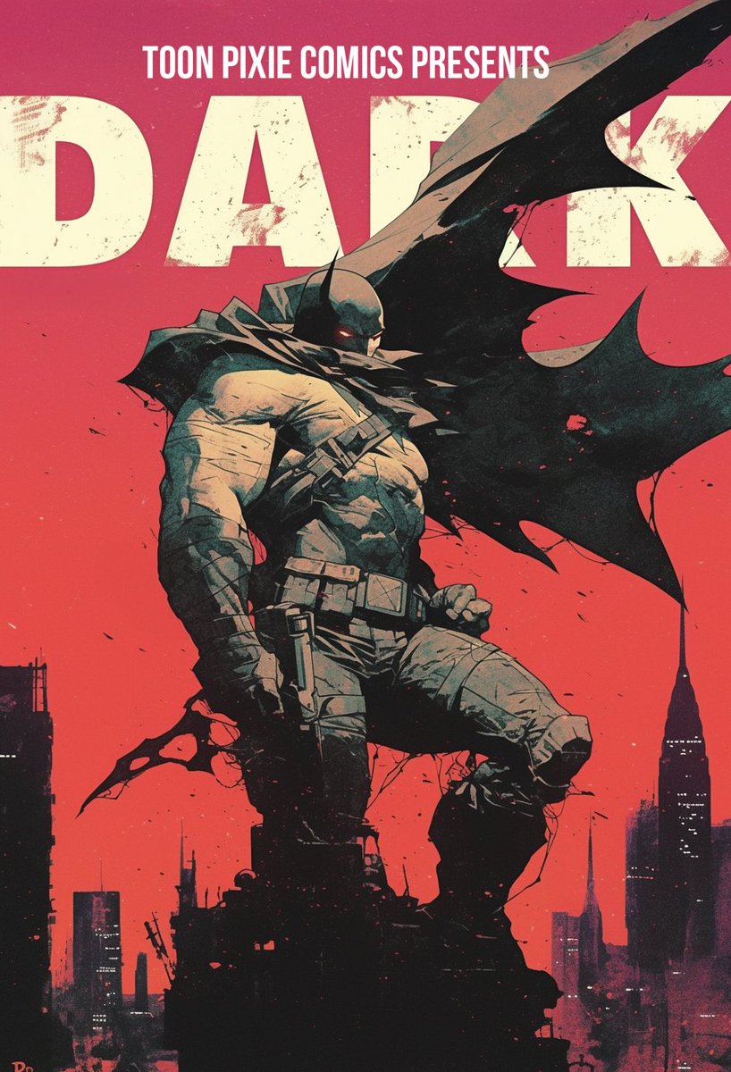 toonpixieio's tweet photo. I know DARK will be the next anti-hero, vigilante with serious anger issues. 😉#comicbooks #coverart #fanart #notbatman https://t.co/Y5mfcncaTO