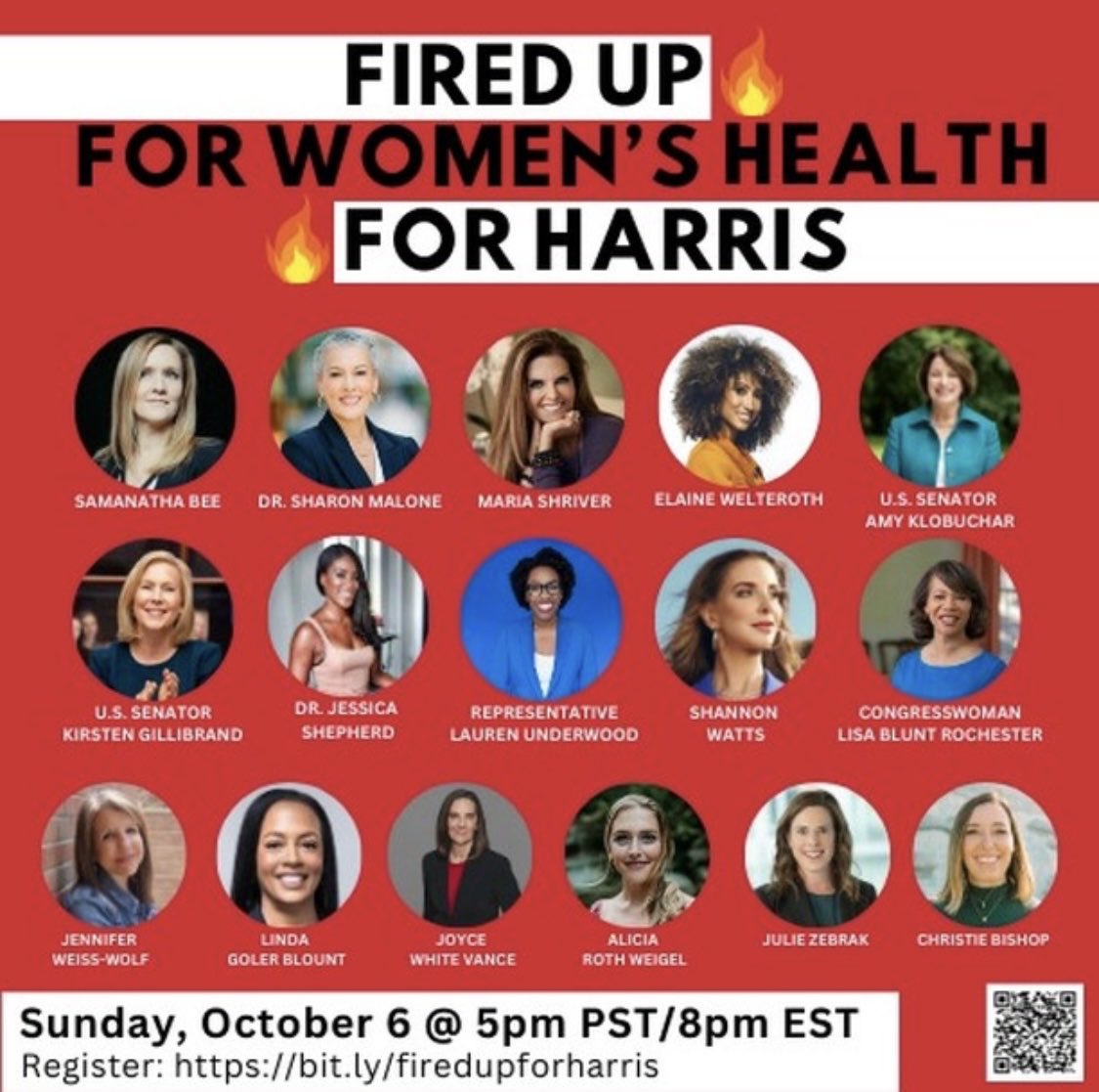 Eric Holder (@ericholder) on Twitter photo A good event to support <a href="/KamalaHarris/">Kamala Harris</a> and focus on her women’s health agenda. This Sunday October 6th at 8:00pm EST. Make sure you register - be there! A good event to support <a href="/KamalaHarris/">Kamala Harris</a> and focus on her women’s health agenda. This Sunday October 6th at 8:00pm EST. Make sure you register - be there!