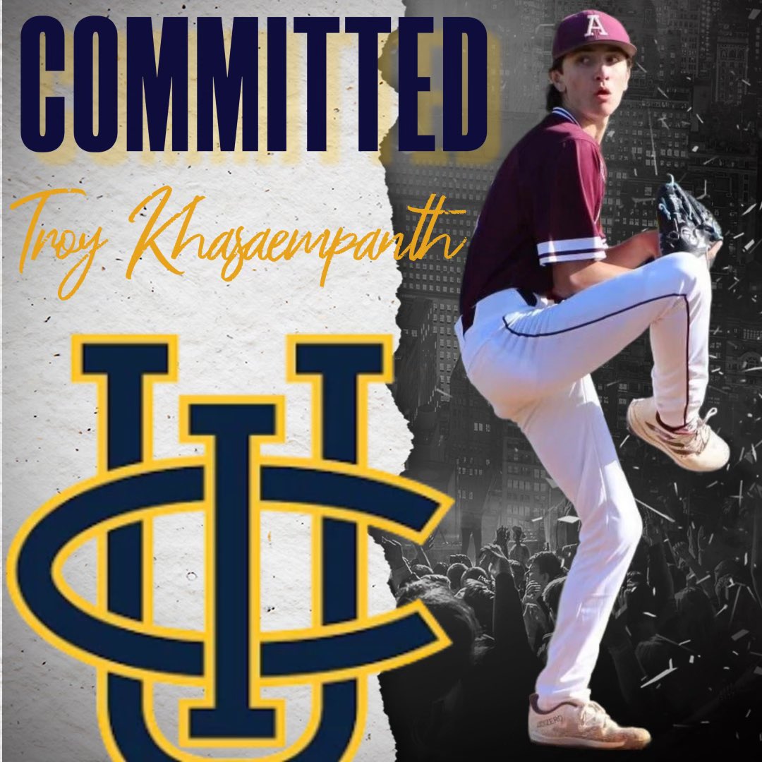 Troy khasaempanth (@khasaempantht) on Twitter photo I’m exited and grateful to announce my commitment to <a href="/UCIbsb/">UCI Baseball</a>. A big thank you to my Mom, Dad, and my brother for all their support. Thank you to my coaches <a href="/Lions_Arlington/">Arlington Baseball</a> <a href="/SoCalBirds/">So Cal Birds (Baseball Training Academy)</a> for believing in and helping me.
#EatersGottaEat I’m exited and grateful to announce my commitment to <a href="/UCIbsb/">UCI Baseball</a>. A big thank you to my Mom, Dad, and my brother for all their support. Thank you to my coaches <a href="/Lions_Arlington/">Arlington Baseball</a> <a href="/SoCalBirds/">So Cal Birds (Baseball Training Academy)</a> for believing in and helping me.
#EatersGottaEat