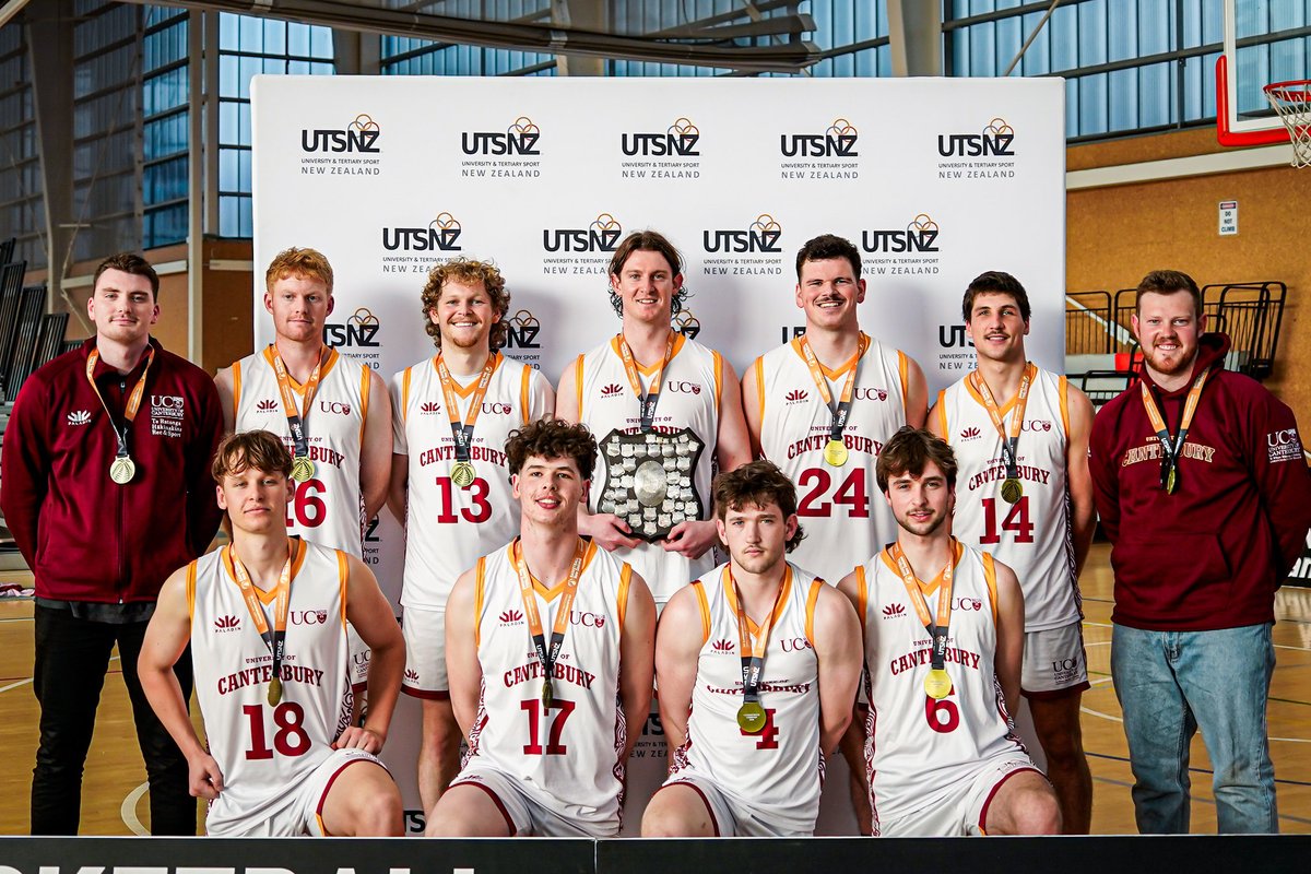 Back-to-back champions! 🏆🏆🏆 UC retains the shield by winning the University and Tertiary Sport NZ Championships for the second year in a row 🤗

You've done UC proud! ❤👏 

#Champions #UTSNZ #UCStudentSuccess