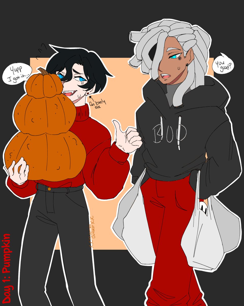 NiroOutcst's tweet photo. Kinda rushed but spook tober
Days 1 and 2
#Spooktober2024 #Spooktober #art #digitalart https://t.co/7t9SusmAMS