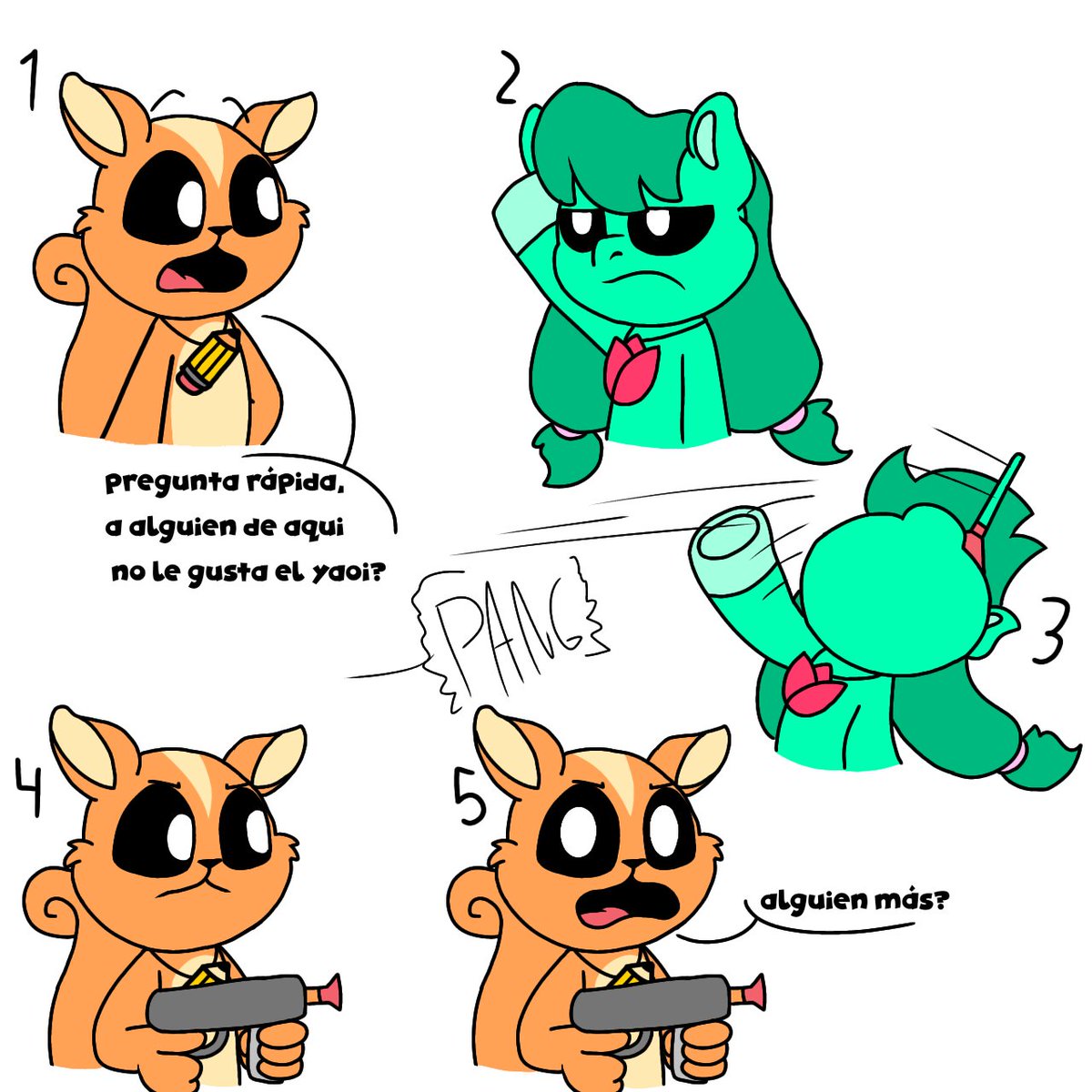 Mindyamy69155's tweet photo. Esta ardilla es la definición de un otaku horny.
This squirrel is the definition of a horny otaku.
#SmilingCritters #SmilingsCrittersAU #ReadingSquirrel #FlowerPony #HarmonyCritters #Yaoi #Comic https://t.co/exaBURvAoc