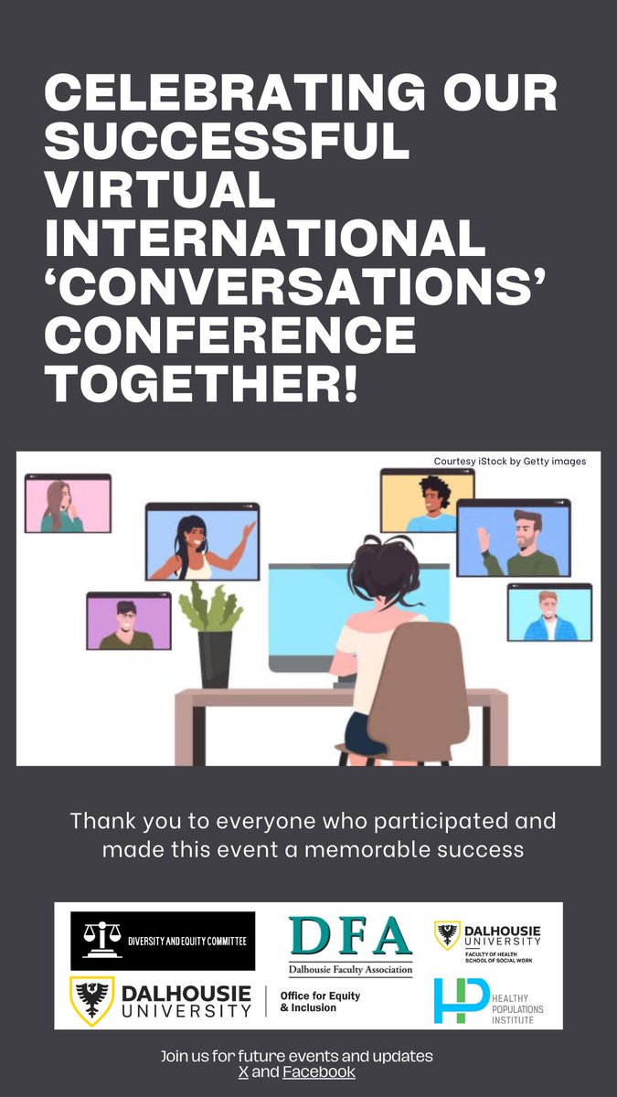 DALSSWDEC's tweet photo. Our two-day virtual Conversations Conference provoked critical discussions across: forty-eight oral presentations, two workshops, one panel discussion, and two keynote presentations. We celebrate our  speakers, attendees, Elders (Nova Scotia and Ghana), partners and support team. https://t.co/F5zDKhNCIx