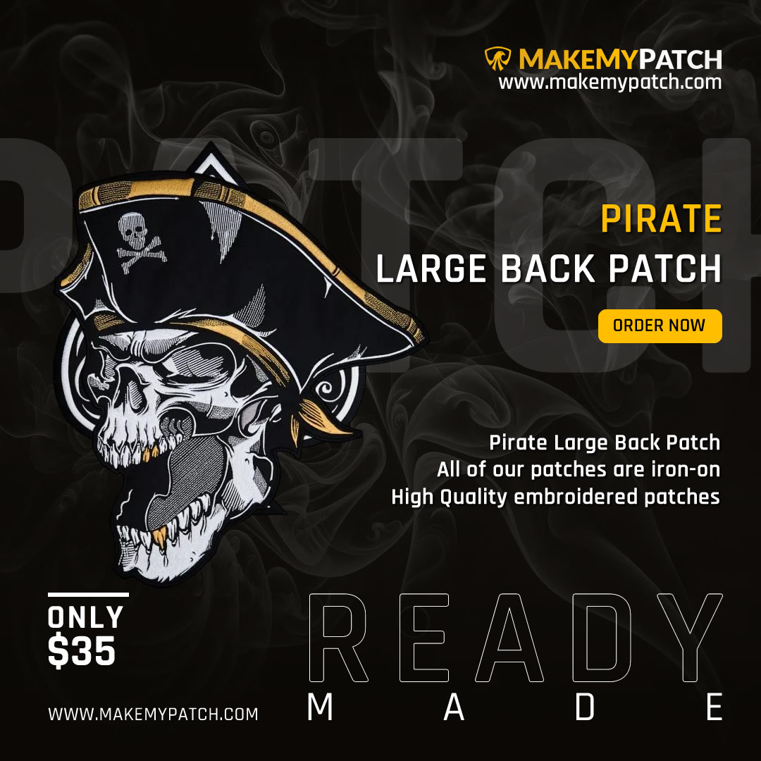 makemypatchnow's tweet image. The Pirate Large Back Patch is a bold, adventurous piece perfect for those who love to stand out with a swashbuckling style.

Order today:

makemypatch.com/product/pirate…

#PiratePatch #BackPatch #SkullAndCrossbones #BikerPatch #AdventureStyle #LargeBackPatch #PatchArt #MakeMyPatch