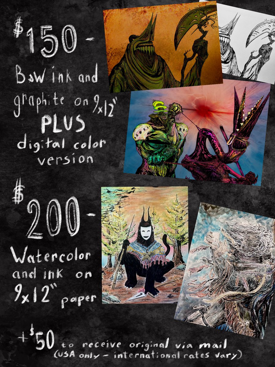 HR_Freud's tweet image. // COMMISSIONS // COMMISSIONS //
here's what's on the menu:: first come first served, paypal preferred, email hrfreud222@gmail.com or dm if interested. also open to hiring