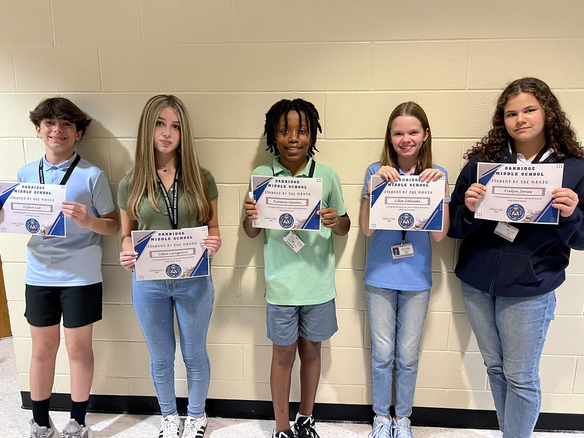 Today we recognized our outstanding OMS Bulldogs on the news! This group is our Students of the Month and we are proud of all they are achieving this school year <a href="/oms_bulldogs/">Oakridge Bulldogs</a> <a href="/collierschools/">Collier County Public Schools</a>