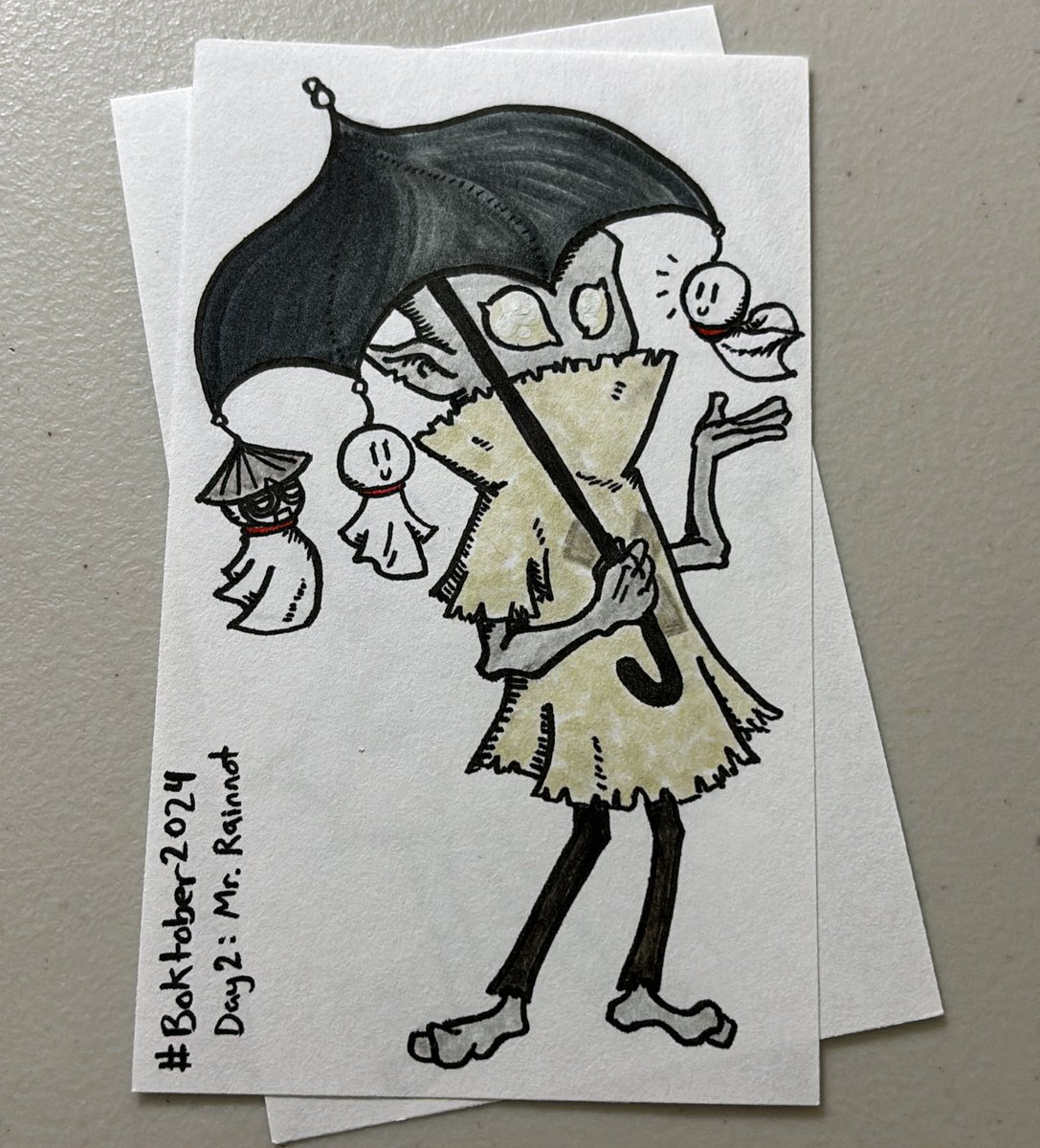 kodedile's tweet photo. Day 2: Mr. Rainnot
#boktober2024

It's been raining for a full week, but tomorrow that all comes to an end! Thank you Mr. Rainnot and friends!! https://t.co/8Q1G7pzahD