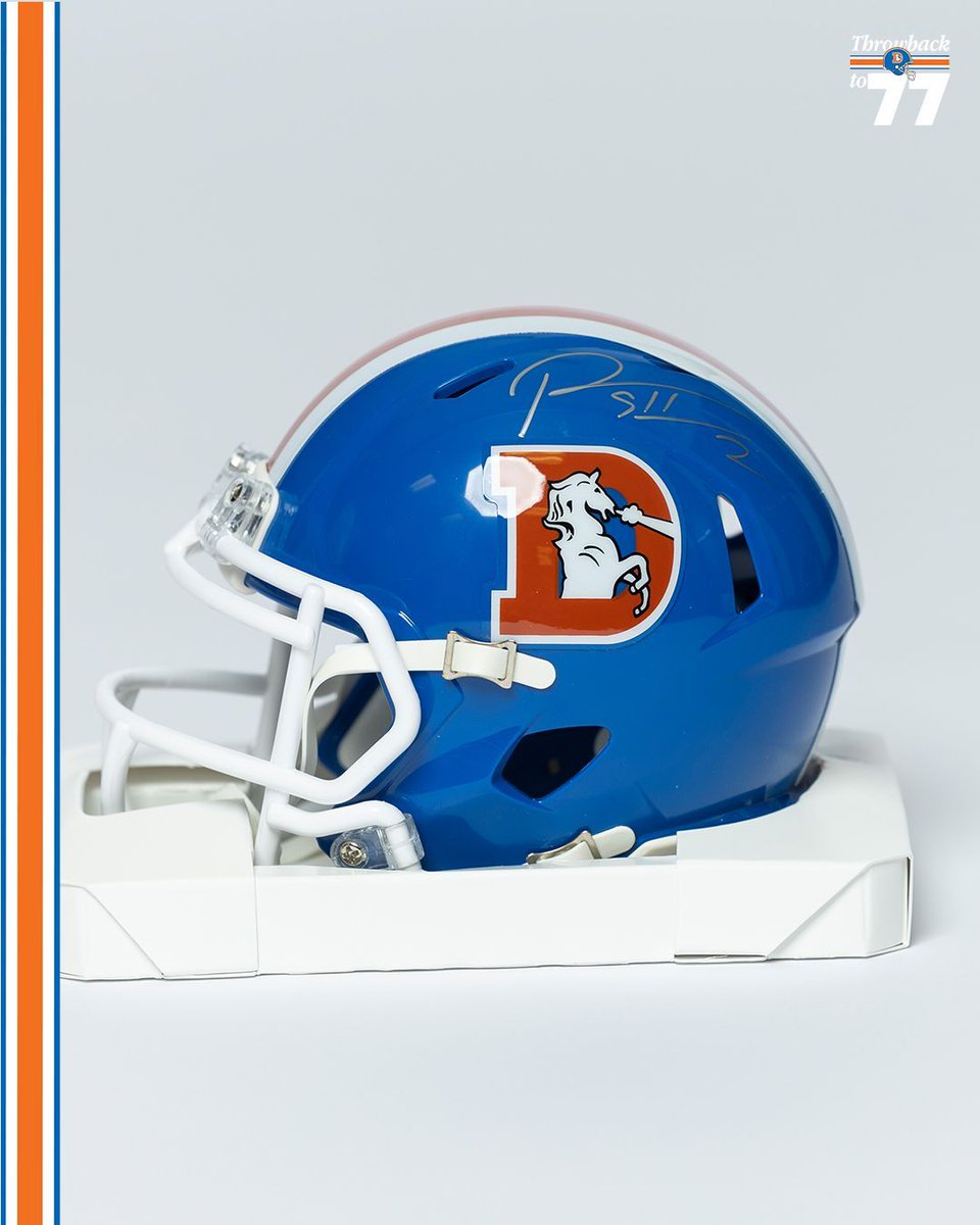 Denver Broncos (@broncos) on Twitter photo Which Broncos player from the 1977 team was named NFL Comeback Player of the Year?
RT + reply with the correct answer for your chance to win a signed <a href="/PatSurtainll/">Patrick Surtain</a> mini throwback helmet! Which Broncos player from the 1977 team was named NFL Comeback Player of the Year?
RT + reply with the correct answer for your chance to win a signed <a href="/PatSurtainll/">Patrick Surtain</a> mini throwback helmet!