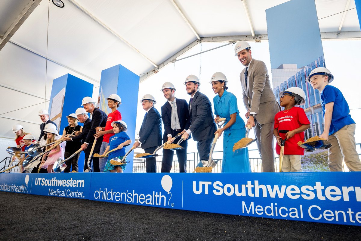 Children's Health (@childrens) on Twitter photo We’re laying the foundation to bring innovative care to even more kids! We officially broke ground with <a href="/UTSWMedCenter/">UT Southwestern Medical Center</a> on our new Dallas pediatric campus. Check out the full story from <a href="/FOX4/">FOX 4 NEWS</a> News: bit.ly/4esQDmD #WatchUsGrow We’re laying the foundation to bring innovative care to even more kids! We officially broke ground with <a href="/UTSWMedCenter/">UT Southwestern Medical Center</a> on our new Dallas pediatric campus. Check out the full story from <a href="/FOX4/">FOX 4 NEWS</a> News: bit.ly/4esQDmD #WatchUsGrow