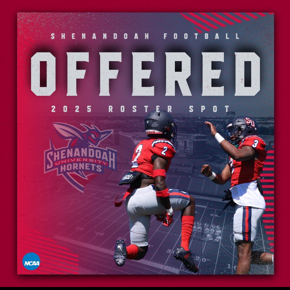 #AGTG blessed to earn my first offer from <a href="/SUhornetsFB/">Shenandoah Football</a>  thank you to my coaches, teammates and everyone who’s been with me this far

<a href="/Speake60/">Jimmy Speake</a> <a href="/coachG_OM/">Coach Gonzales</a> <a href="/CoachTomBrowne/">Thomas Browne</a>