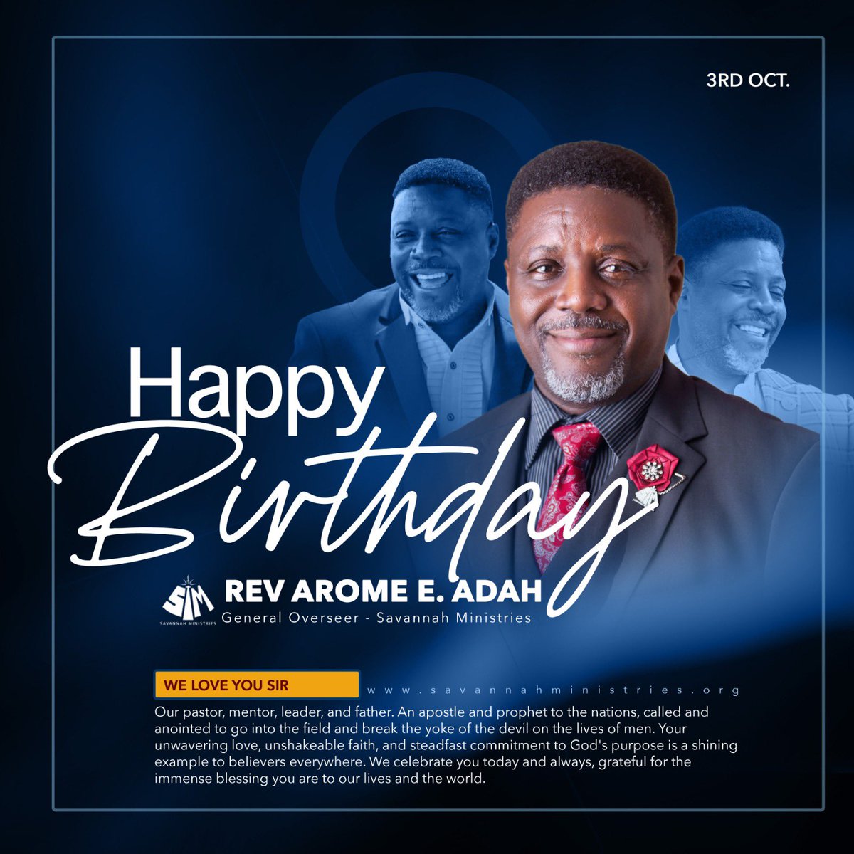 Joe Adah (@joeadah) on Twitter photo Happy birthday to my Pastor, spiritual father and ever loving big bro! Rev <a href="/AromeAdah/">rev. Arome Adah</a>, general overseer of <a href="/SavannahMins/">Savannah Ministries</a>. Thank for the countless ways you have blessed me and mine. Happy birthday to my Pastor, spiritual father and ever loving big bro! Rev <a href="/AromeAdah/">rev. Arome Adah</a>, general overseer of <a href="/SavannahMins/">Savannah Ministries</a>. Thank for the countless ways you have blessed me and mine.