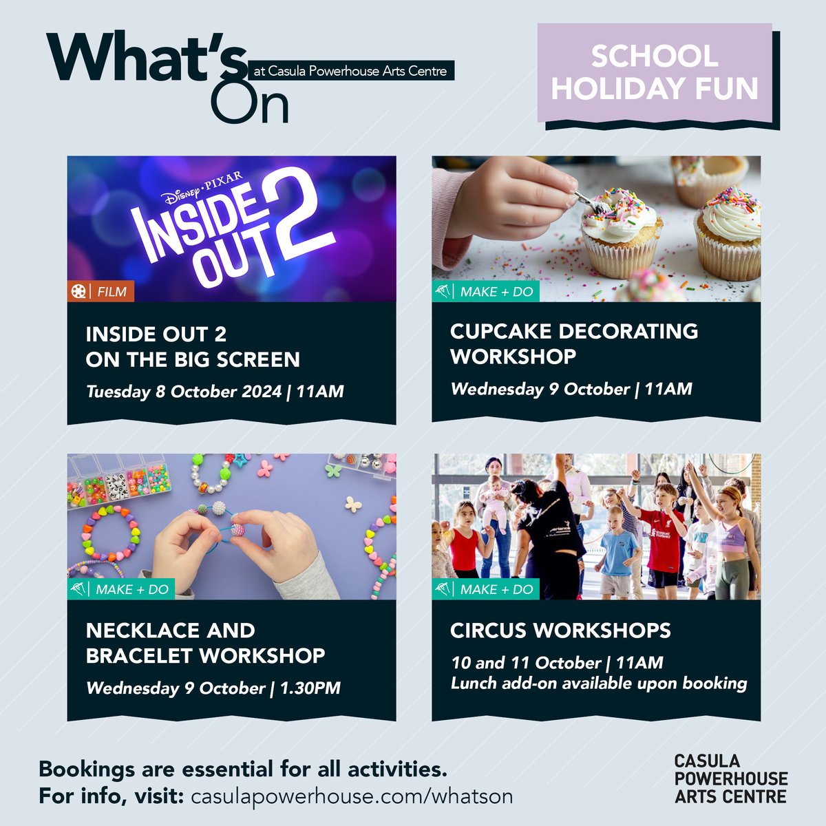 Plenty happening these School Holidays! casulapowerhouse.com/whats-on2/scho…