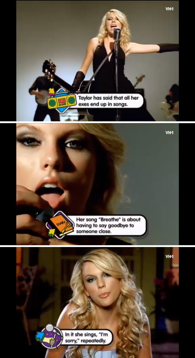 underthepink7's tweet image. don’t ever let anyone gaslight you into saying you’re crazy and reading into things that aren’t there. 

vh1 was bold enough to post this on pop up video in 2011 with the knowledge of just *one* situation abt *one* song. we have hundreds.