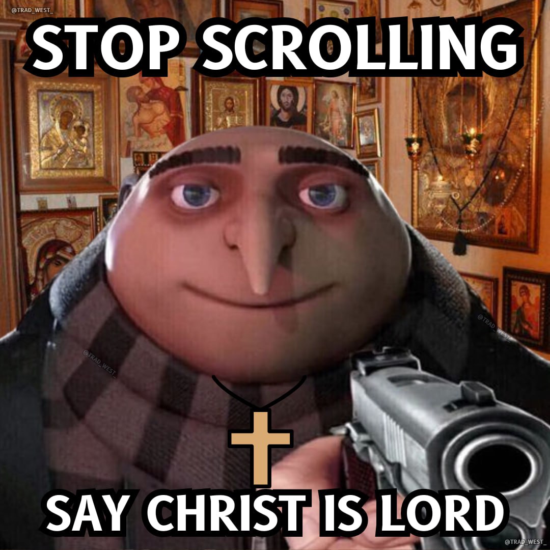trad_west_'s tweet photo. Say Christ is King ‼️Say it ‼️ https://t.co/FFsl0oW7bJ