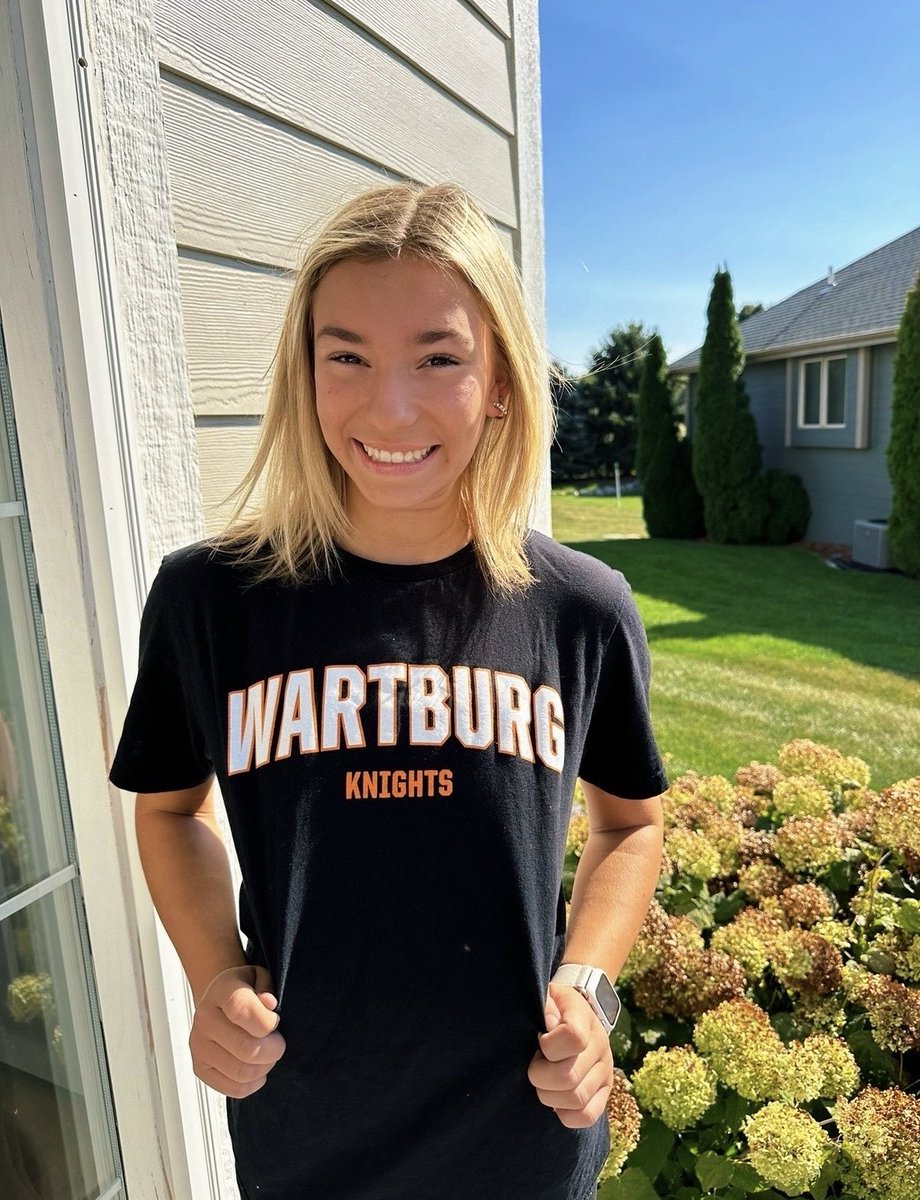 I am so beyond excited to announce my verbal commitment to continue my academic and volleyball career at Wartburg College! #rollknights 🧡🖤