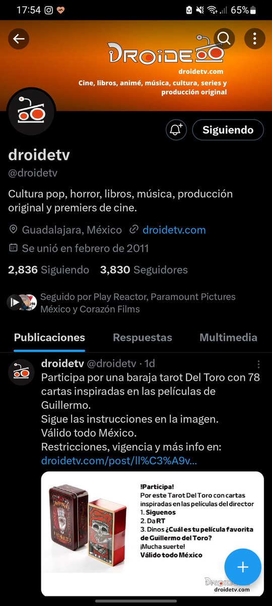 _HugoOR's tweet photo. @droidetv Mi película favorita de Guillermo del Toro es Pinocchio. Una joya y un curita para el alma https://t.co/62N0gdbfD1