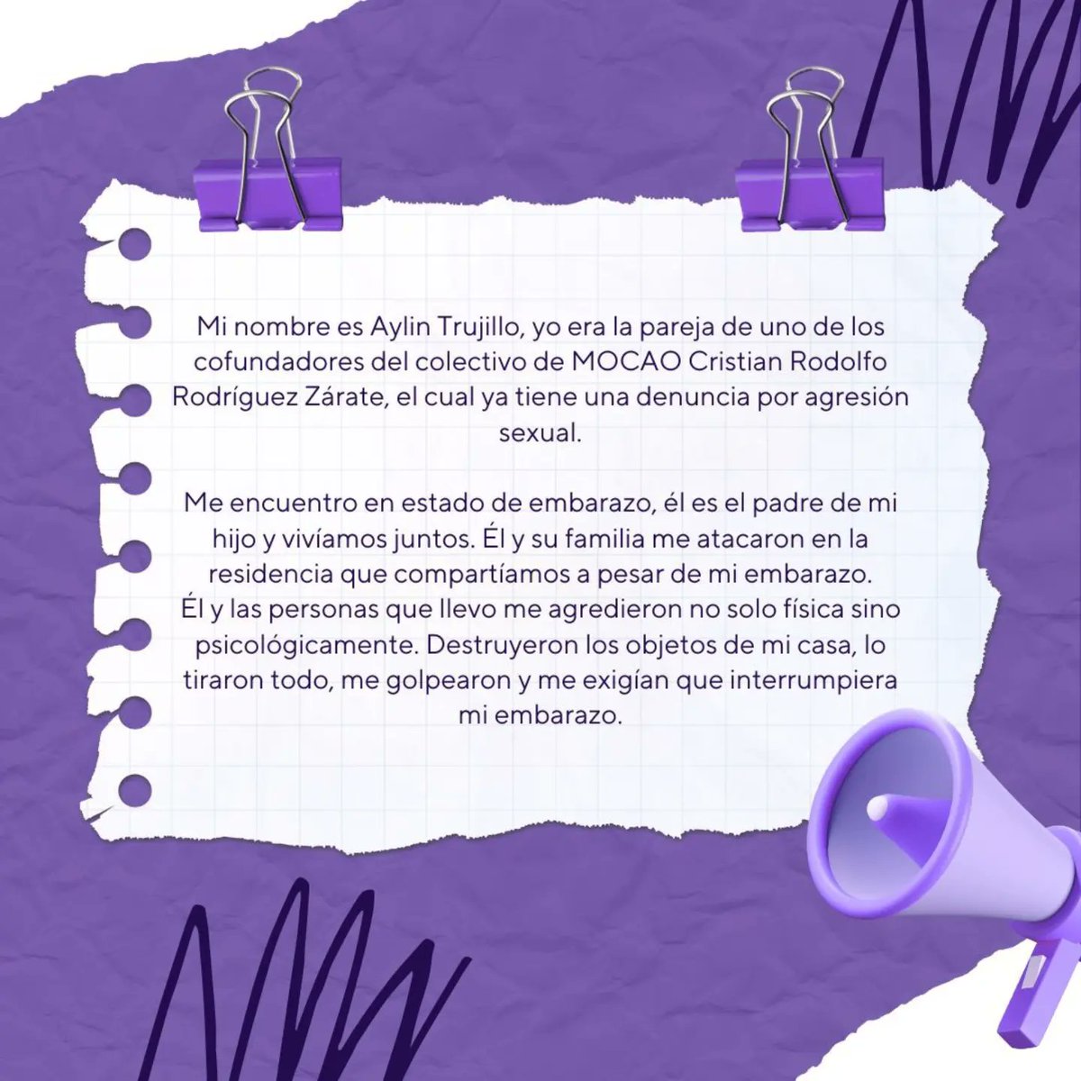 alianza_col's tweet photo. Bajo las sentencias de la Corte Constitucional de Colombia T- 275 de 2021 y T-061 de 2022. Realizamos la denuncia contra Cristian Rodolfo Rodríguez Zárate, cofundador de @MocaoColombia.

Toda la información y pruebas se encuentran aquí:
https://t.co/FUq1SmDops https://t.co/Sn5RibxqDx