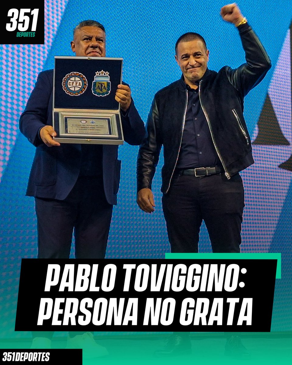 351Deportes's tweet photo. 🚨 LA LEGISLATURA DE CÓRDOBA, CONTRA AFA

😱 El legislador Dante Rossi, expreso hincha de #Talleres, presentó un proyecto para declarar como persona “No Grata” a Pablo Toviggino.

✍🏻 El mismo se ampara en las declaraciones del Tesorero de AFA en redes sociale, las cuales se “asemejan a las de un barrabrava”, según expresa el comunicado.

👀 Además, le solicita a Claudio “Chiqui” Tapia el pedido de renuncia del Sr. Toviggino.