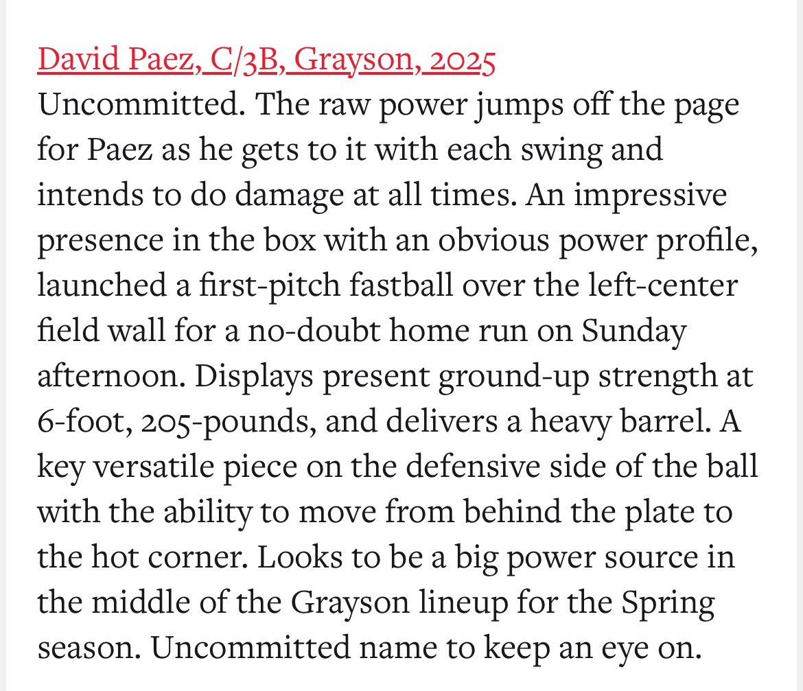 Thank you for the write up <a href="/PrepBaseballGA/">Prep Baseball Georgia</a> <a href="/TheDreamBall/">The Dream Baseball Club</a> <a href="/Hudson_PBR/">Hudson Graham</a> <a href="/AveryFouts24/">Avery Fouts</a>